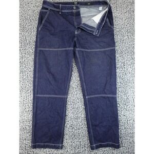 Cotton On Baggy Jeans Mens 36 Blue Contrast Stitch Carpenter Skate Denim Pants